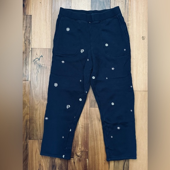 Madewell MWL Airyterry Floral Embroidered Tapered Sweatpants - Picture 5 of 9